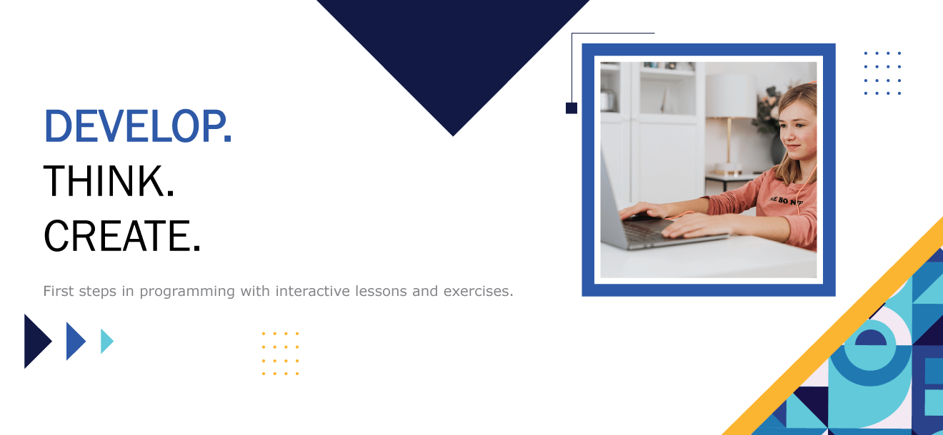 Online programming course for beginners with interactive lessons and exercises